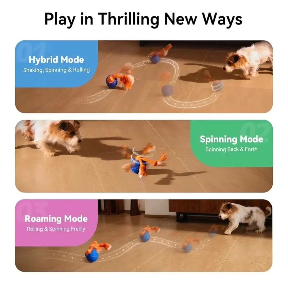 Cheerble Smart Interactive Dog Toy, Wicked Ball Rolly, Automatic Moving (C156)